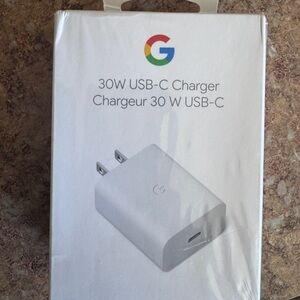 Google USB-C Power Adapter in White